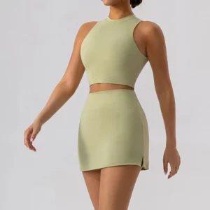 Green Tennis Skirt Set